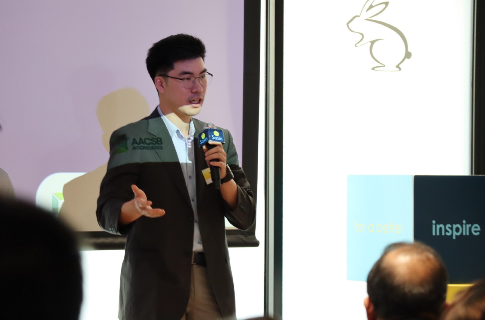 Michael Ananpasin presenting at Sasin School of Management